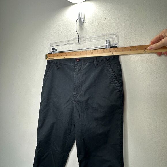 NWT Abercrombie & Fitch Black Denim Straight Leg Khaki Pants 27 / 4 - Picture 11 of 13